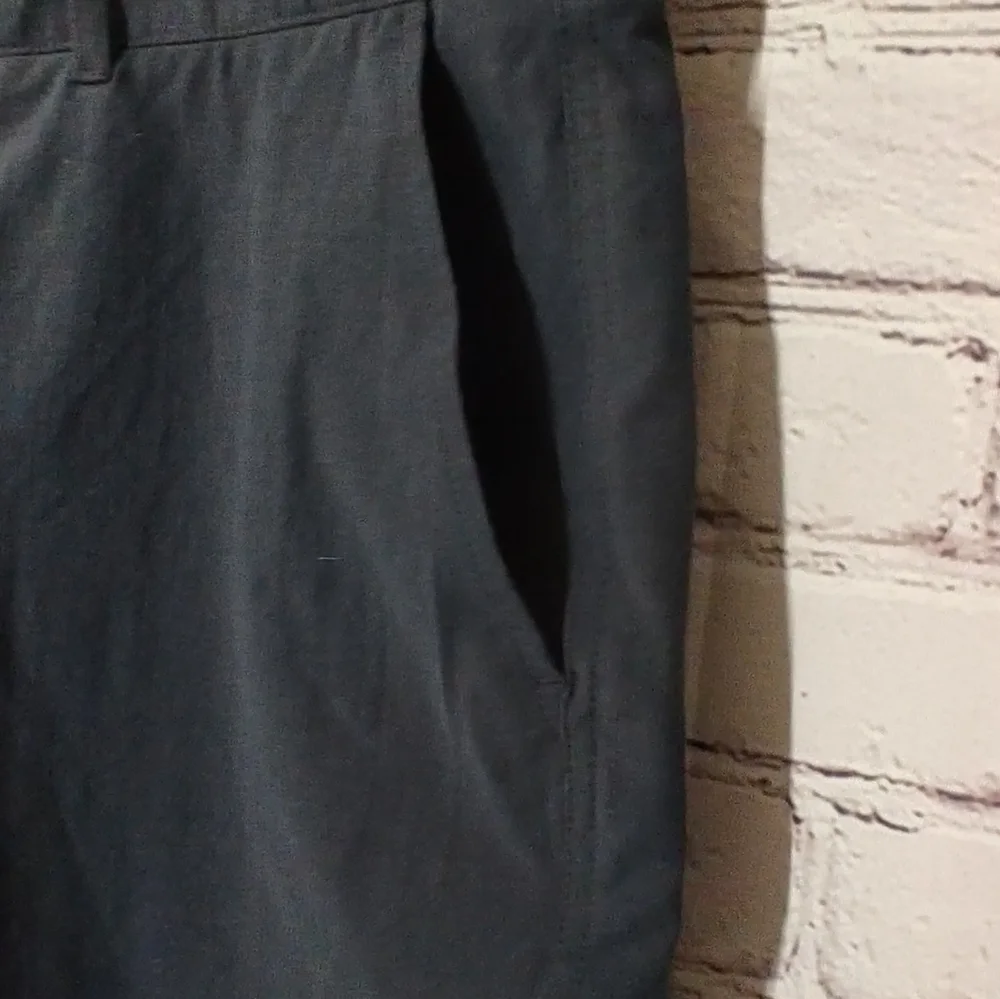 Faherty Mens All Day Stretch Khaki Navy Blue Shorts 38